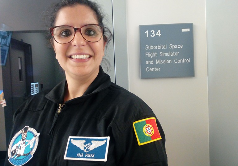 Ana Pires participou no projecto PoSSUM - Ciência Suborbital Polar na Alta Mesosfera, apoiado pela NASA e que decorreu na Flórida (EUA).