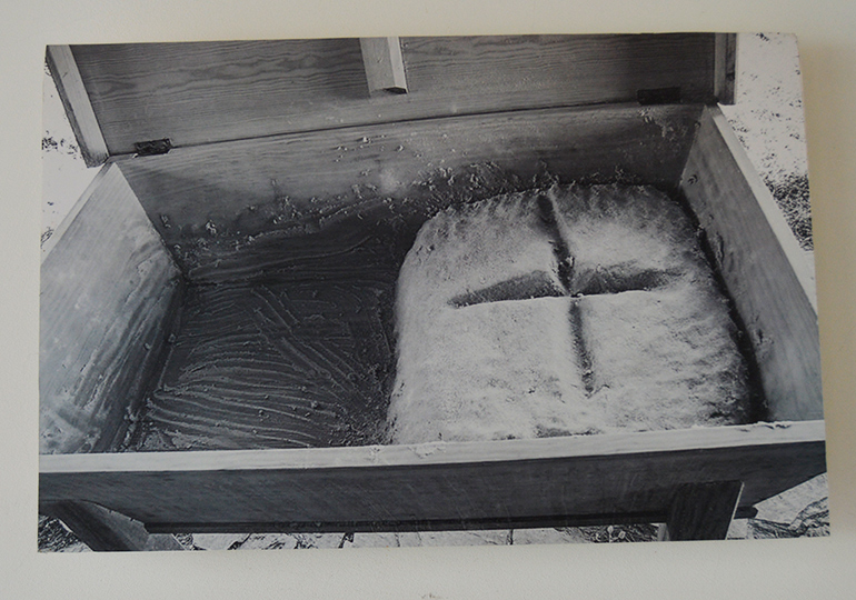 Massa da broa de milho de Paraduça benzida