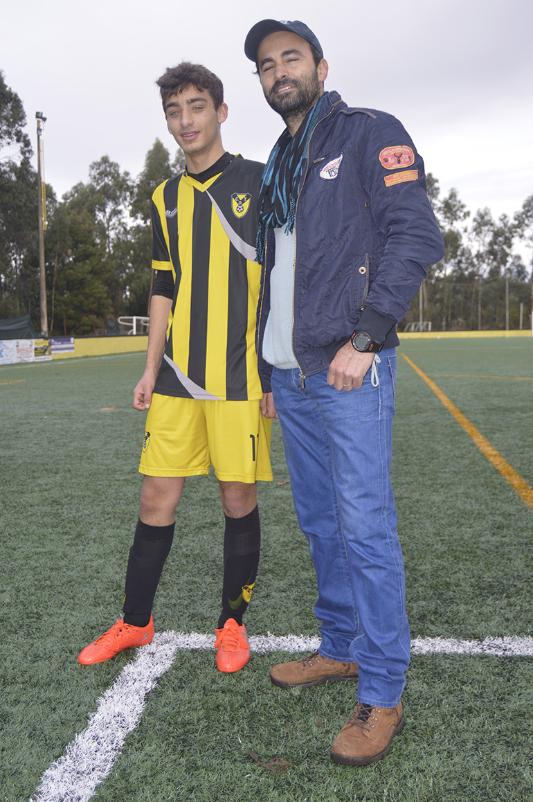Pai e filho jogador – Fernando Morais e Rúbem Cardoso