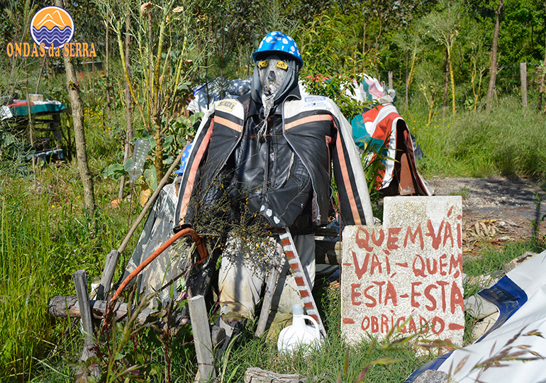 Percurso de bicicleta entre Válega e Avanca - Espantalho brincalhão