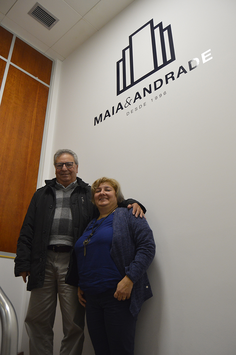 Nelson Maia e filha Márcia Maia - Imobiliária Maia & Andrade em Ovar, Furadouro e Esmoriz