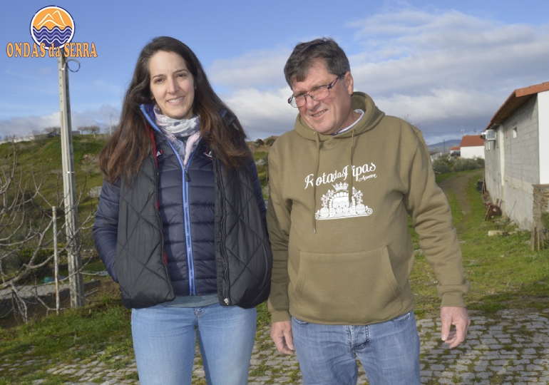 Rota das Pipas - Açoreira - Torre de Moncorvo, Presidente da ARC da Açoreira, Gabriel Teixeira e a Veterinária Municipal, Drª Isabel Lameira